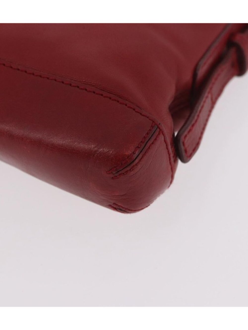 LOEWE Accessory Pouch Leather Red Silver - Picture 10 of 16